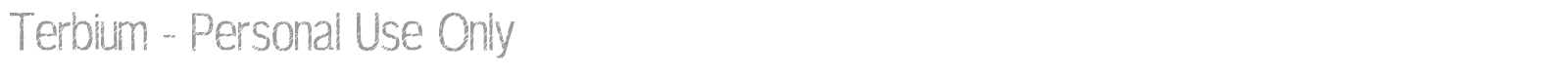 Terbium font preview